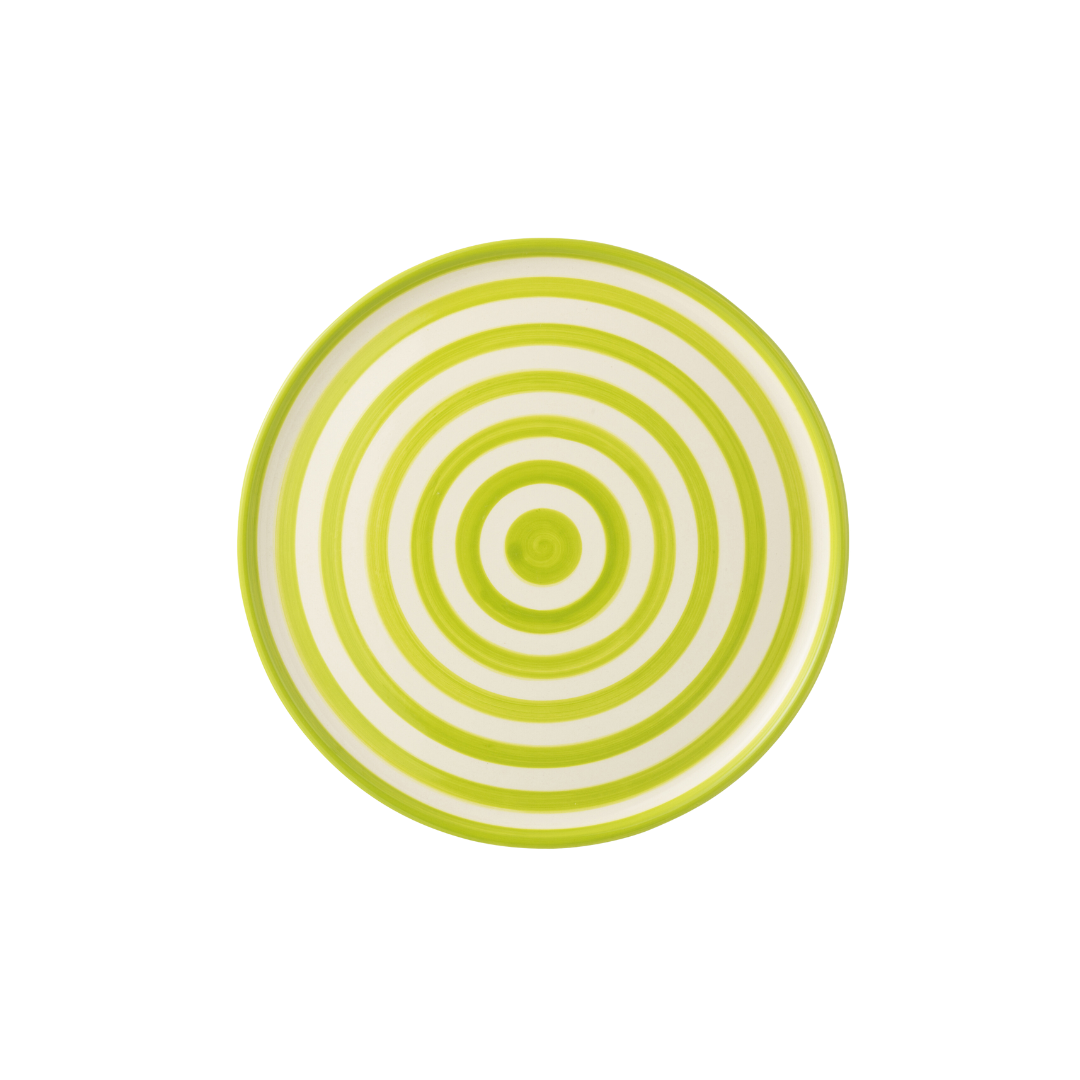 ZUMA STRIPES PLATE | GREEN 34X2.5CM