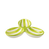 ZUMA STRIPES APERO DISH | GREEN 24X4CM