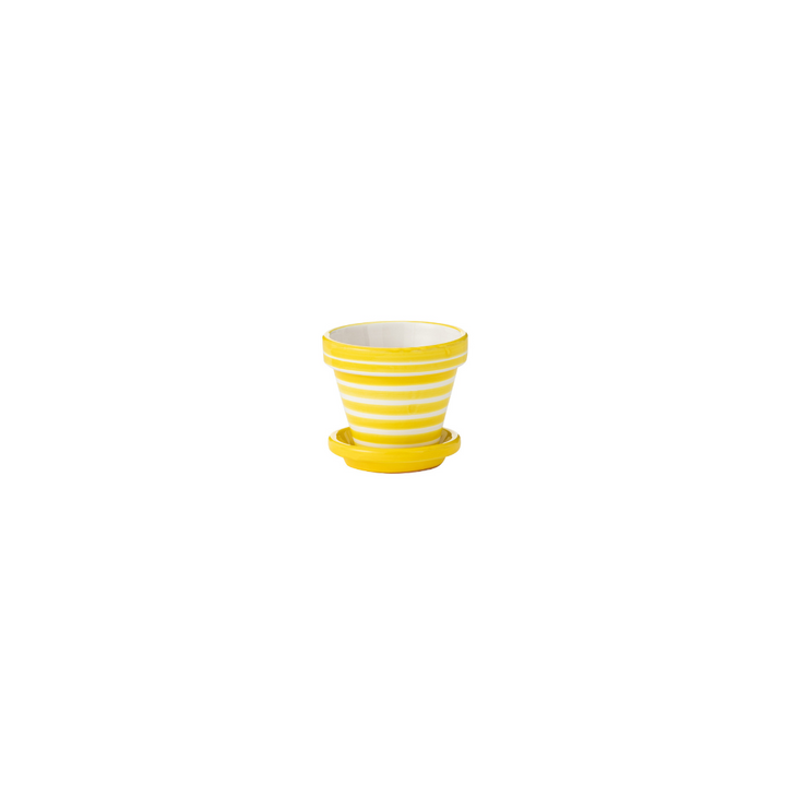 ZUMA STRIPES FLOWERPOT | YELLOW