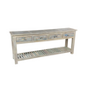FORMENTERA COLLECTION CONSOLE | WHITE WASH CONSOLE 180X40X76CM