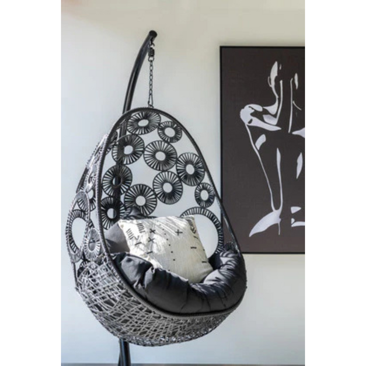 RIRAL HANGING CHAIR | BLACK 113X103X197CM