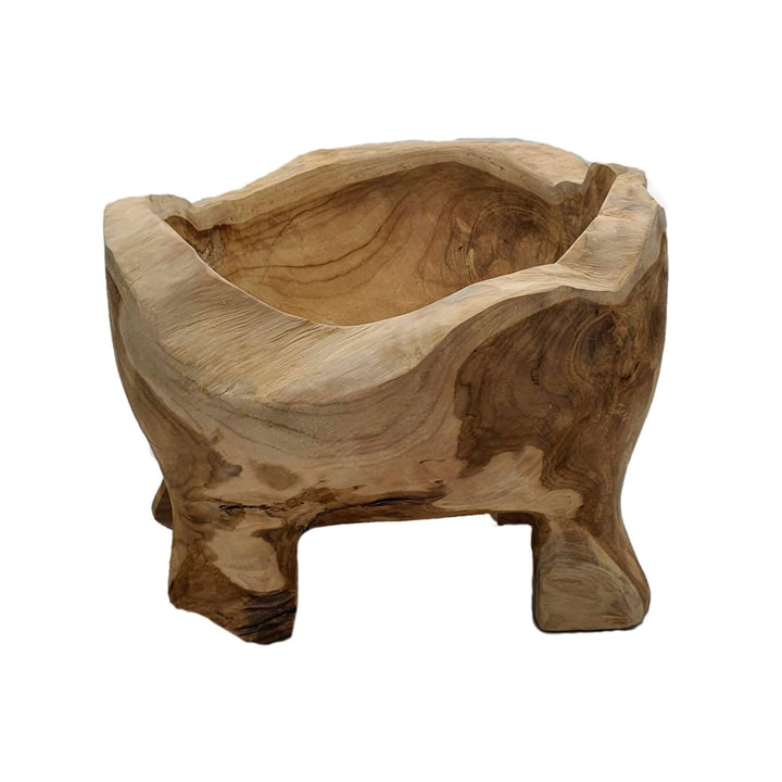 CERAM TEAK POT | 35X30CM NATURAL