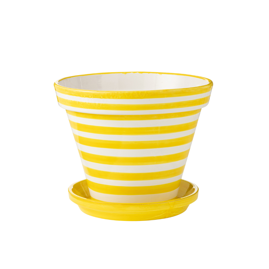 ZUMA STRIPES FLOWERPOT | YELLOW
