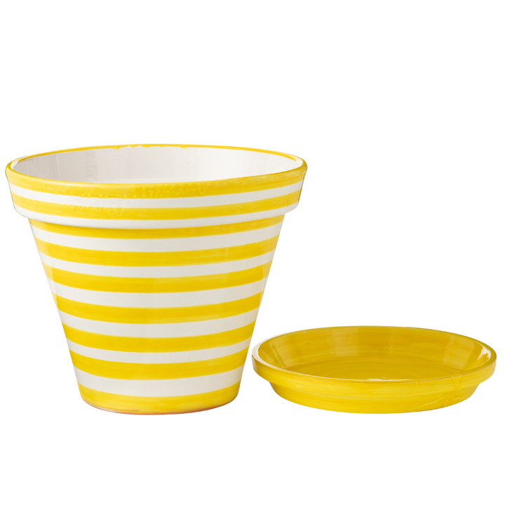 ZUMA STRIPES FLOWERPOT | YELLOW