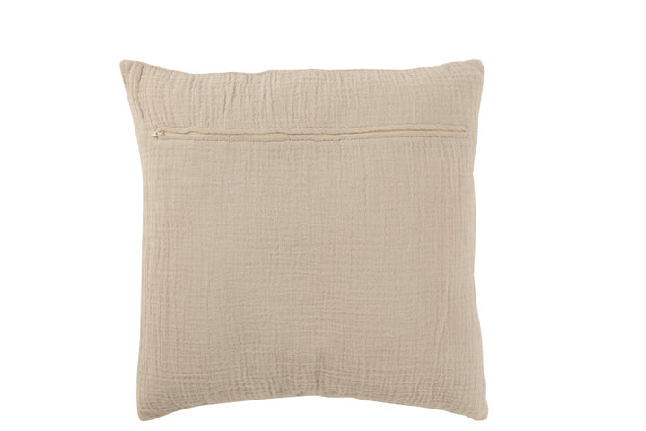 LINEN STRIPES 45X45 CUSHION - TAUPE