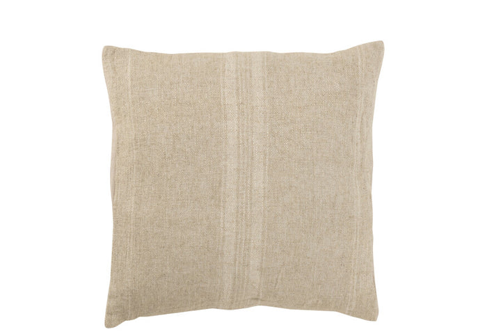 LINEN STRIPES 45X45 CUSHION - TAUPE
