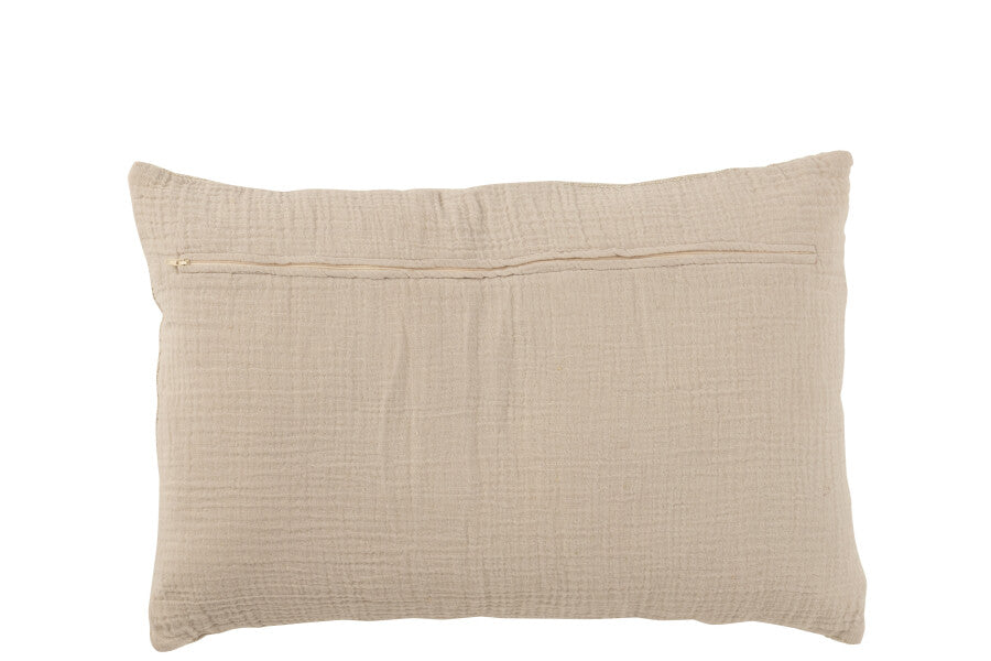 LINEN STRIPES 60X40 CUSHION - TAUPE