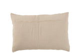 LINEN STRIPES 60X40 CUSHION - TAUPE