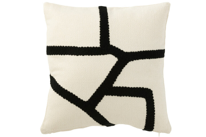 B&W CUSHION 43X43