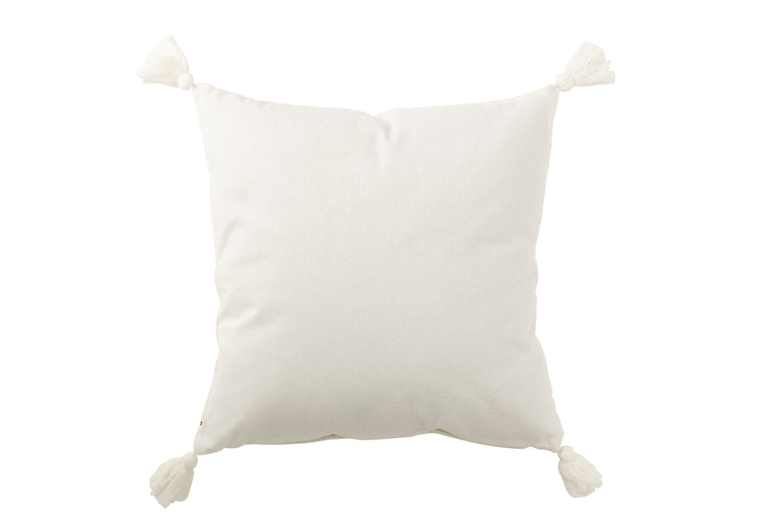 ALMA CUSHION WHITE 50X50