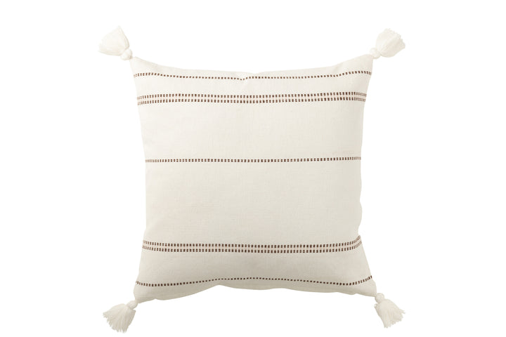ALMA CUSHION WHITE 50X50