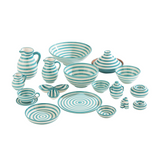 ZUMA STRIPES PLATE | TURQUOISE 34X2.5CM