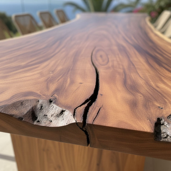 MOTU NUI SUAR WOOD DINING TABLE | 365X185CM