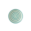 ZUMA STRIPES LOW BOWL | TURQUOISE 25X6CM