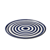 ZUMA STRIPES PLATE | BLUE 34X2.5CM