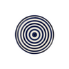 ZUMA STRIPES PLATE | BLUE 34X2.5CM
