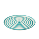 ZUMA STRIPES PLATE | TURQUOISE 34X2.5CM