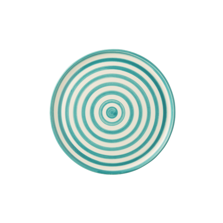 ZUMA STRIPES PLATE | TURQUOISE 34X2.5CM