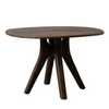 SERAM OVAL DINING TABLE | BROWN 120X106X76CM