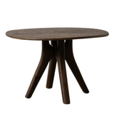 SERAM OVAL DINING TABLE | BROWN 120X106X76CM