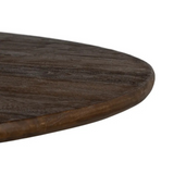 SERAM OVAL DINING TABLE | BROWN 120X106X76CM