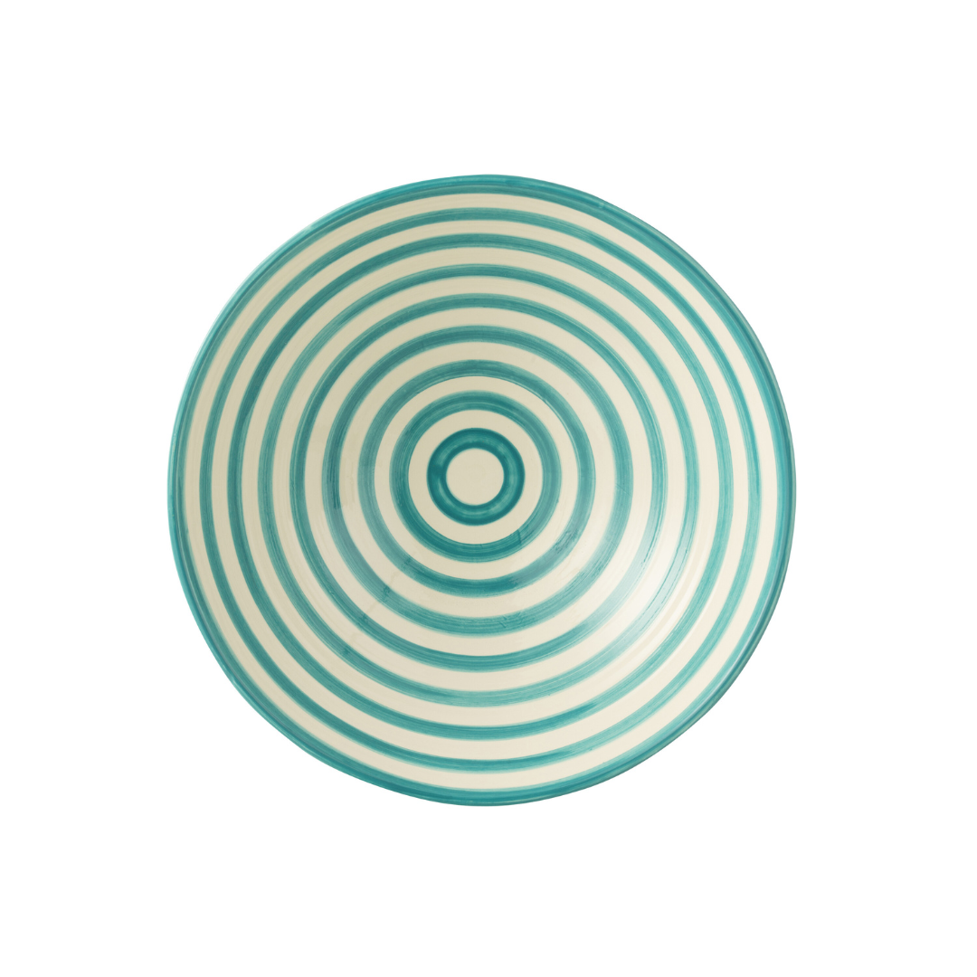ZUMA STRIPES SALADIER | TURQUOISE 40X15CM