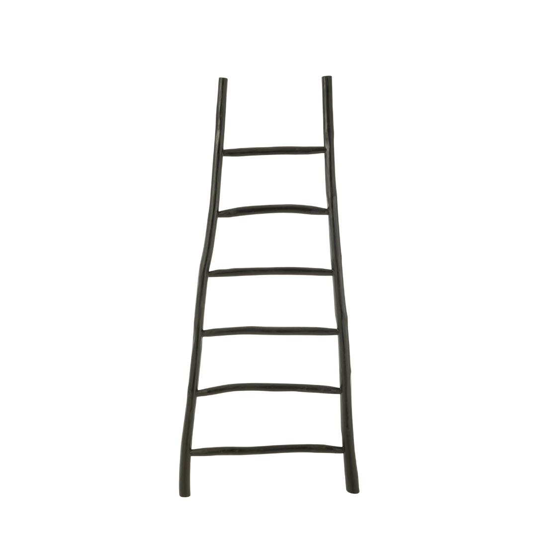 ARIDE TEAK LADDER | BLACK 81X185CM
