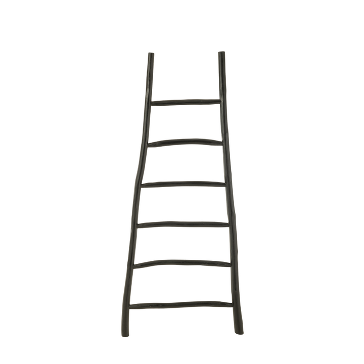 ARIDE TEAK LADDER | BLACK 81X185CM