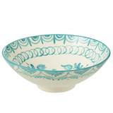 ZUMA FLOWER SALADIER | TURQUOISE 40X15CM