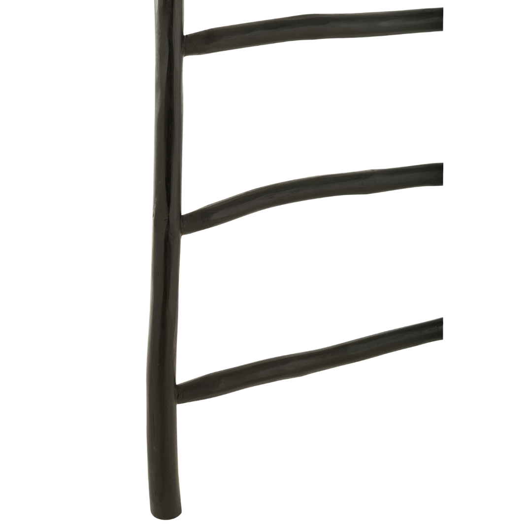 ARIDE TEAK LADDER | BLACK 81X185CM