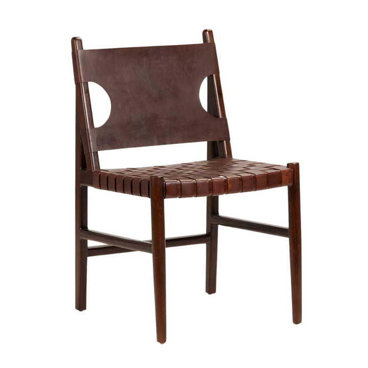 KWESI LEATHER DINING CHAIR | 51X52X85CM