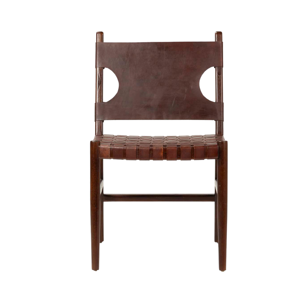 KWESI LEATHER DINING CHAIR | 51X52X85CM