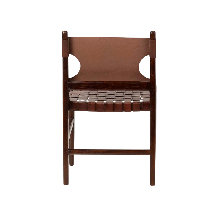 KWESI LEATHER DINING CHAIR | 51X52X85CM
