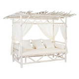 CAHYA BALINESE TEAK DAYBED | WHITEWASHED 200X150X200CM
