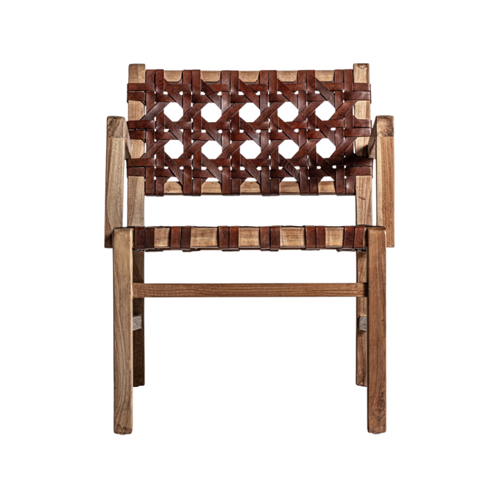 SARAYU LEATHER LOUNGE CHAIR | 62X62X74CM