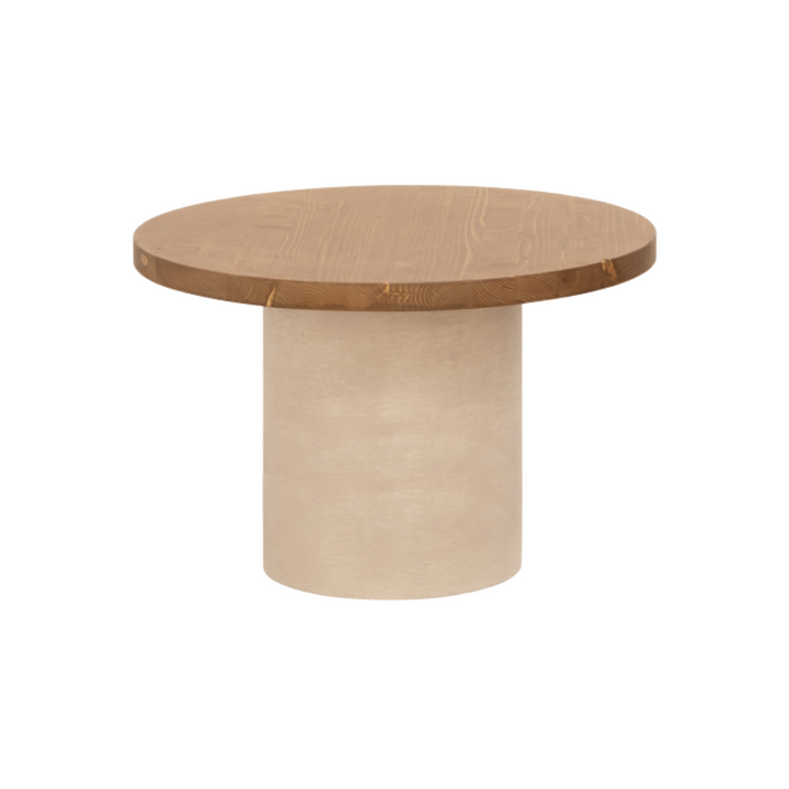 CEMENTIQUE MICROCEMENT ROUND COFFEE TABLE  | NATURAL/BEIGE