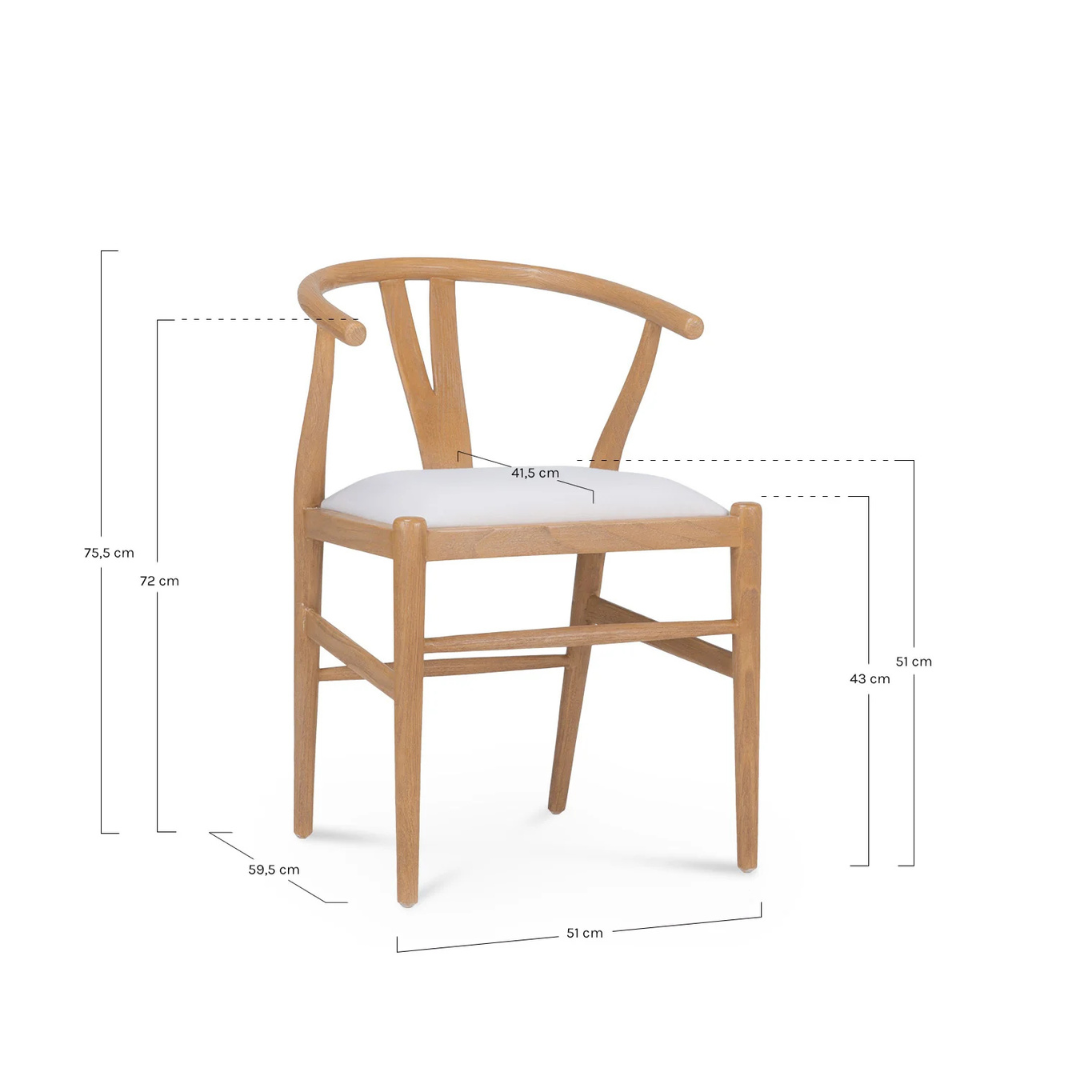 SENJA SUNGKAI DINING CHAIR | 51X59.5X75.5CM