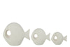 OCEAN COLLECTION WHITE FIGURES ROUND FISH