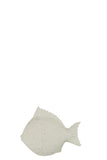 OCEAN COLLECTION WHITE FIGURES FIN FISH - SMALL "J"