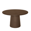 LUNA MICROCEMENT ROUND DINING TABLE  | BROWN