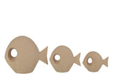 OCEAN COLLECTION SAND FIGURES ROUND FISH