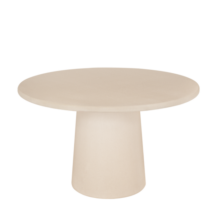 LUNA MICROCEMENT ROUND DINING TABLE  | BEIGE