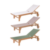 MONTONE ACACIA SUNBED | 200X65X36CM