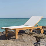 MONTONE ACACIA SUNBED | 200X65X36CM