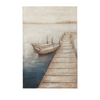 DOCKSIDE SERENITY PAINTING | 80X120CM