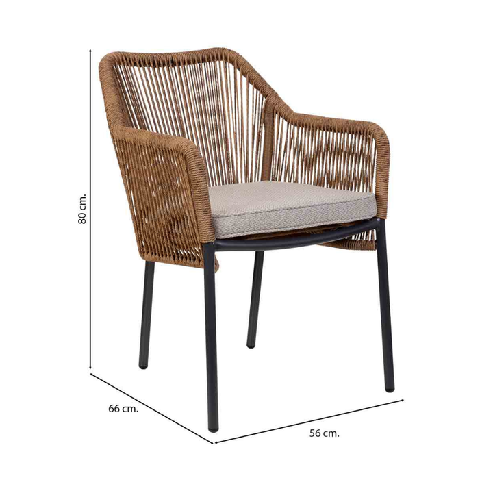KORA DINING CHAIR | 56X66X80CM
