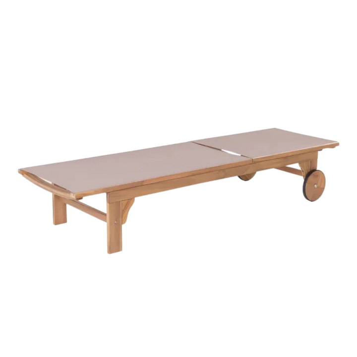 MONTONE ACACIA SUNBED | 200X65X36CM