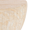 TRAVERTINE HOURGLASS STOOL | 38X46CM