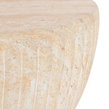 TRAVERTINE HOURGLASS STOOL | 38X46CM