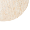 TRAVERTINE HOURGLASS STOOL | 38X46CM